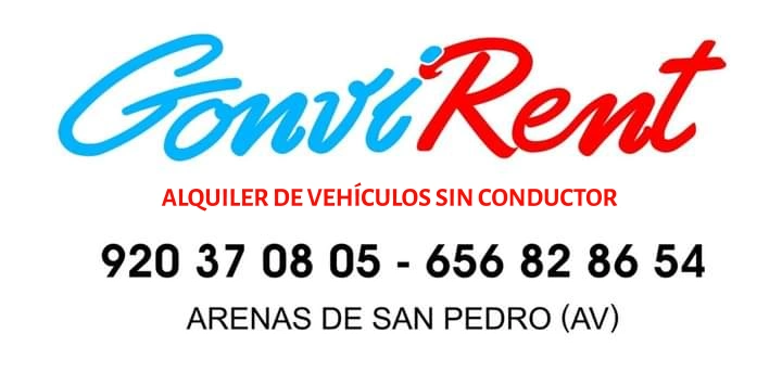 GonviRent Alquiler de Vehículos Sin Conductor Arenas de San Pedro Ávila un servicio de Gonviauto, rent-a-car, alquiler de coches y furgonetas, alquiler de automóviles